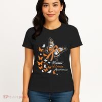 Multiple Sclerosis Awareness Butterflies Gift Women's T-Shirt thumb 4