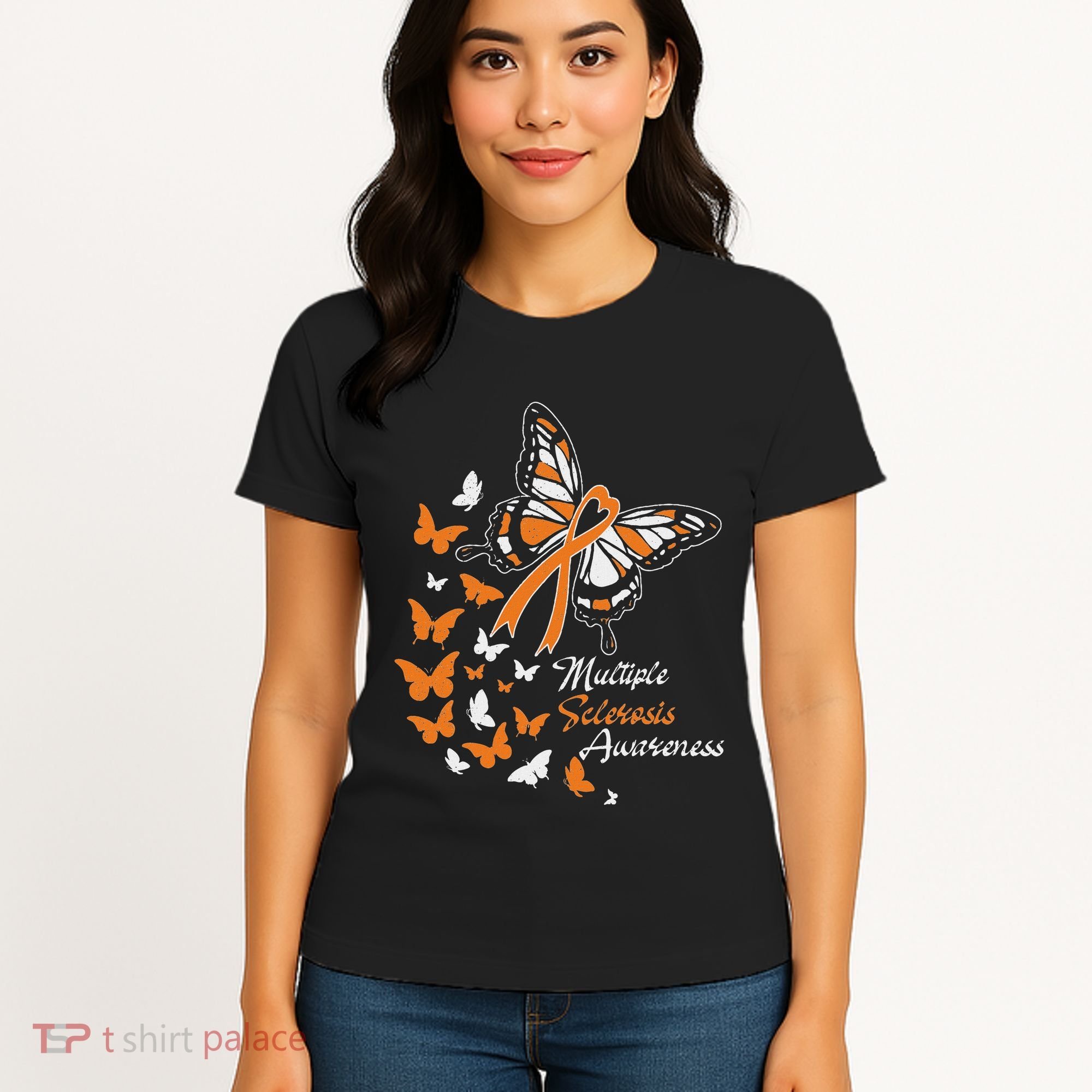 Multiple Sclerosis Awareness Butterflies Gift Women's T-Shirt