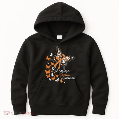 Multiple Sclerosis Awareness Butterflies Gift Kids Hoodie
