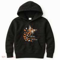 Multiple Sclerosis Awareness Butterflies Gift Kids Hoodie thumb 0