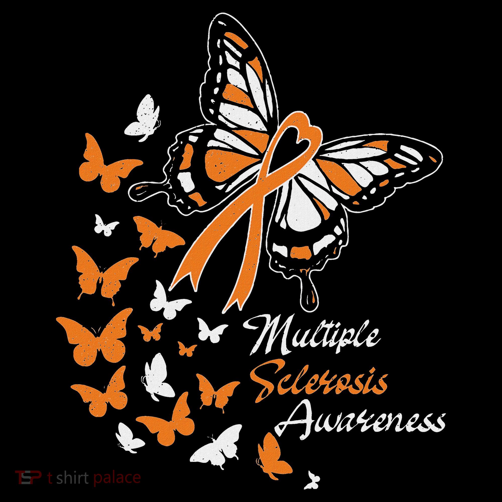 Multiple Sclerosis Awareness Butterflies Gift Kids Hoodie