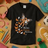 Multiple Sclerosis Awareness Butterflies Gift Kids T-Shirt thumb 3