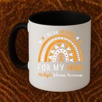 Multiple Sclerosis Awareness I Wear Orange For My Mimi Coffee Mug thumb 2