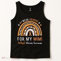 Multiple Sclerosis Awareness I Wear Orange For My Mimi Tank Top thumb 2