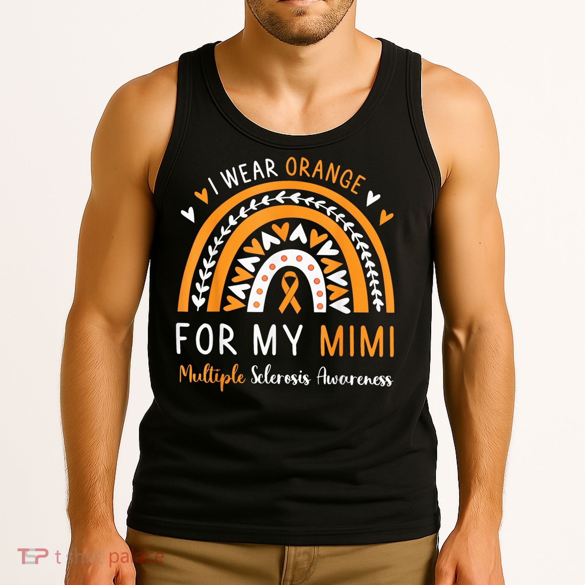 Multiple Sclerosis Awareness I Wear Orange For My Mimi Tank Top