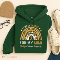 Multiple Sclerosis Awareness I Wear Orange For My Mimi Hoodie thumb 4