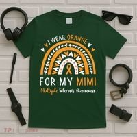 Multiple Sclerosis Awareness I Wear Orange For My Mimi T-Shirt thumb 5