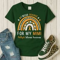Multiple Sclerosis Awareness I Wear Orange For My Mimi Women's T-Shirt thumb 3