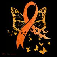 Multiple Sclerosis Awareness Orange Ribbon Butterfly Fighter Doggie Tank thumb 4