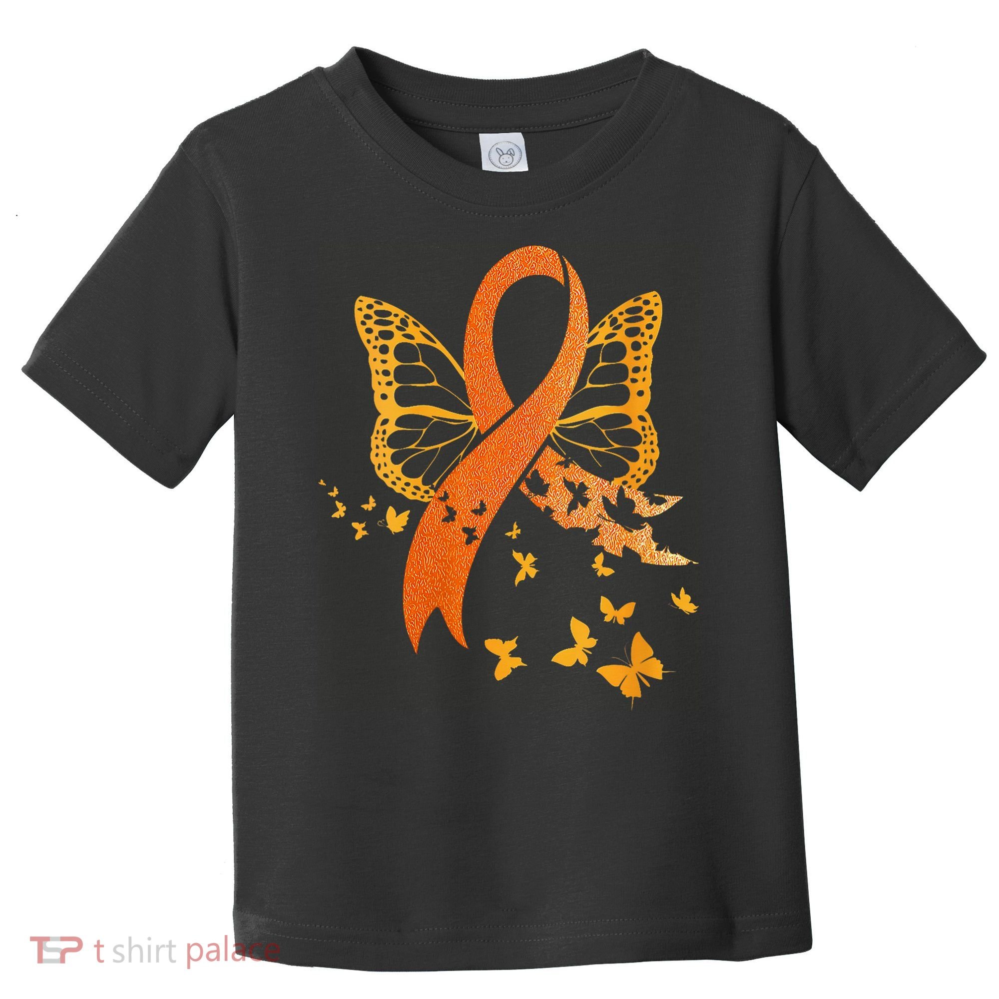 Multiple Sclerosis Awareness Orange Ribbon Butterfly Fighter Toddler T-Shirt
