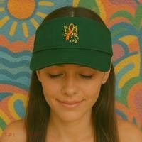 Multiple Sclerosis Awareness Orange Ribbon Butterfly Fighter Visor thumb 2