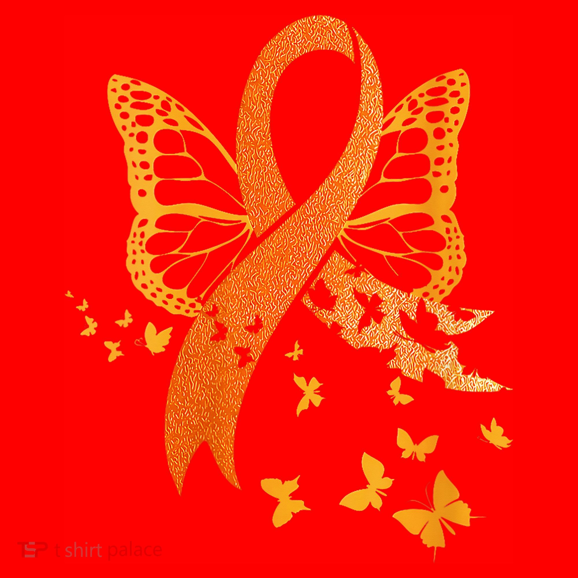 Multiple Sclerosis Awareness Orange Ribbon Butterfly Fighter Santa Hat