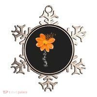 Multiple Sclerosis Awareness Orange Flower Ribbon Faith Hope Ornament thumb 0