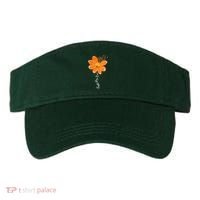 Multiple Sclerosis Awareness Orange Flower Ribbon Faith Hope Visor thumb 0