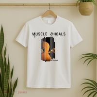 Muscle Shoals Alabama AL Distressed Grunge Text Music City T-Shirt thumb 2