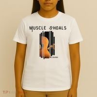 Muscle Shoals Alabama AL Distressed Grunge Text Music City T-Shirt thumb 4