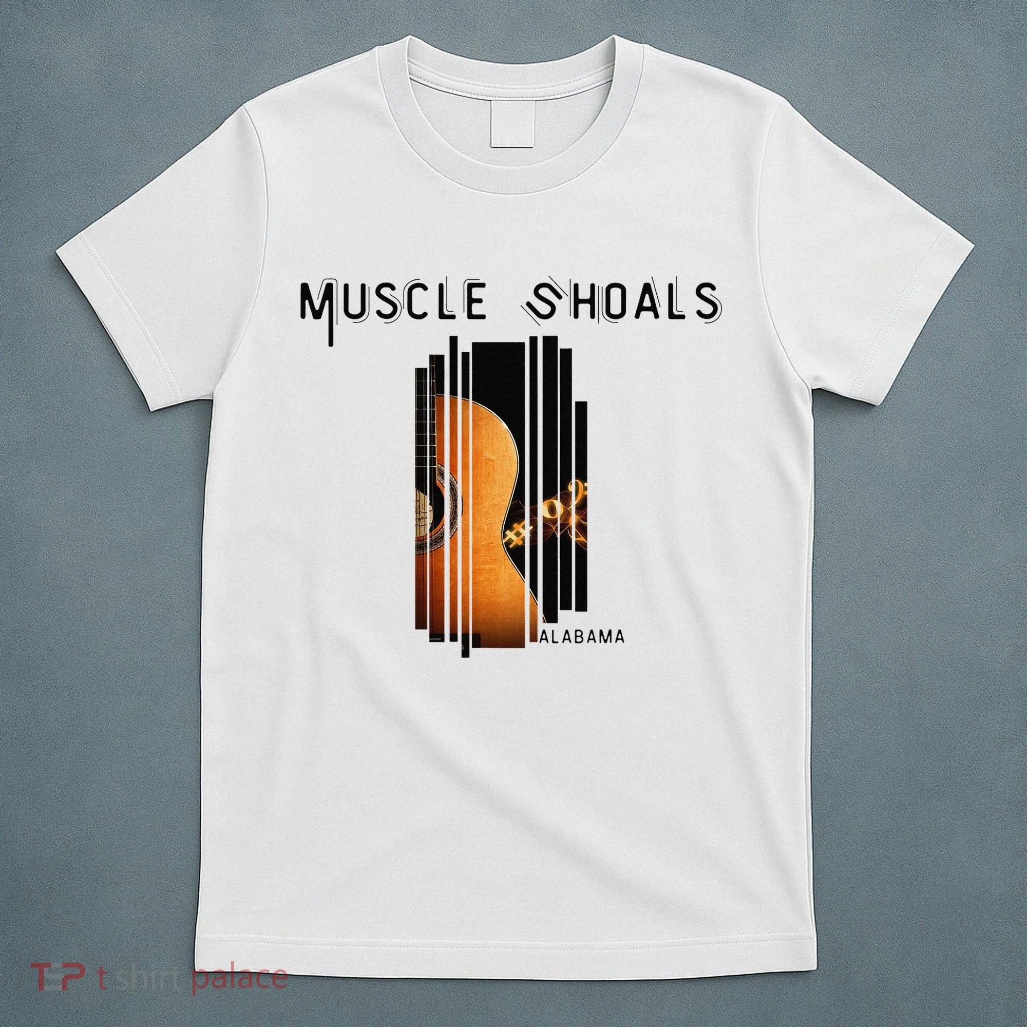 Muscle Shoals Alabama AL Distressed Grunge Text Music City T-Shirt