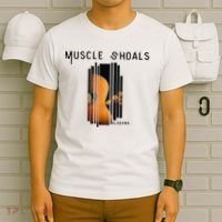 Muscle Shoals Alabama AL Distressed Grunge Text Music City T-Shirt thumb 6