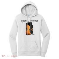 Muscle Shoals Alabama AL Distressed Grunge Text Music City Women's Hoodie thumb 0