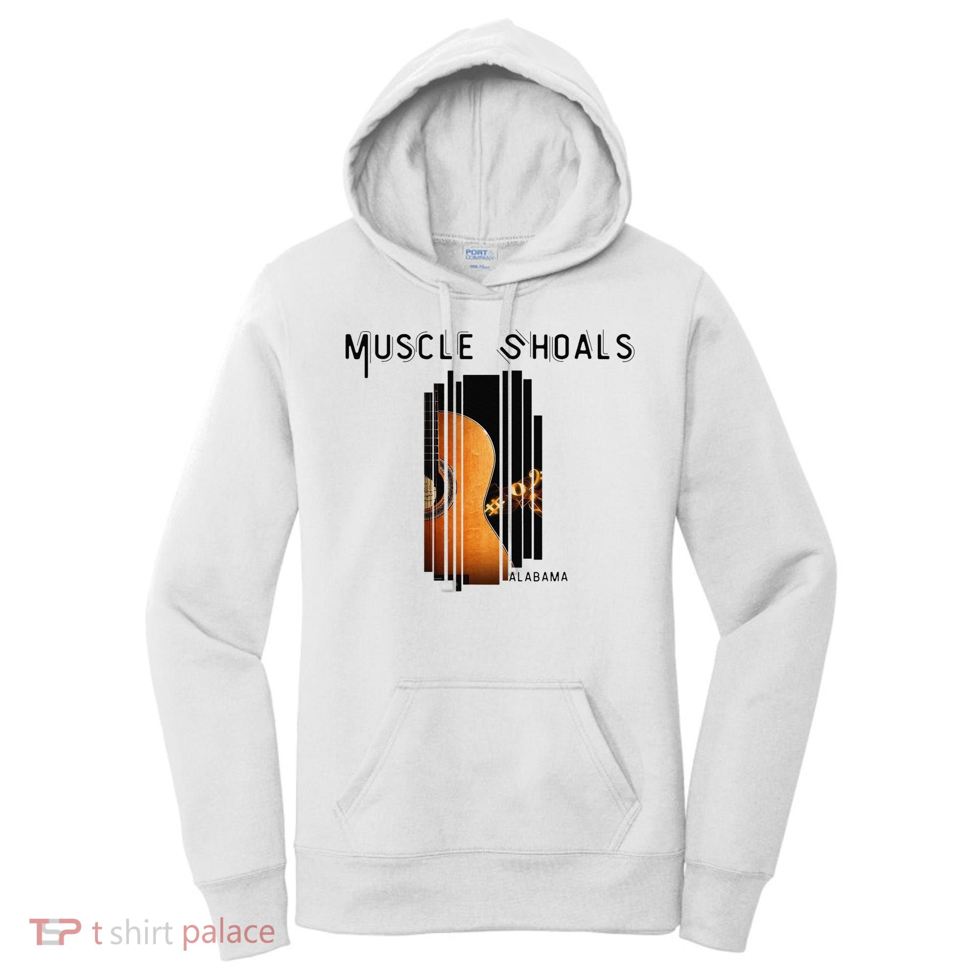 Muscle Shoals Alabama AL Distressed Grunge Text Music City Women's Hoodie
