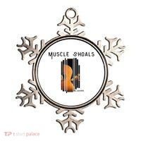 Muscle Shoals Alabama AL Distressed Grunge Text Music City Ornament thumb 0