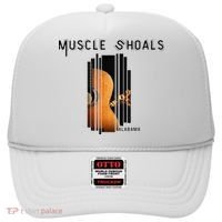 Muscle Shoals Alabama AL Distressed Grunge Text Music City Hat thumb 0