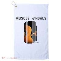 Muscle Shoals Alabama AL Distressed Grunge Text Music City Golf Towel thumb 0