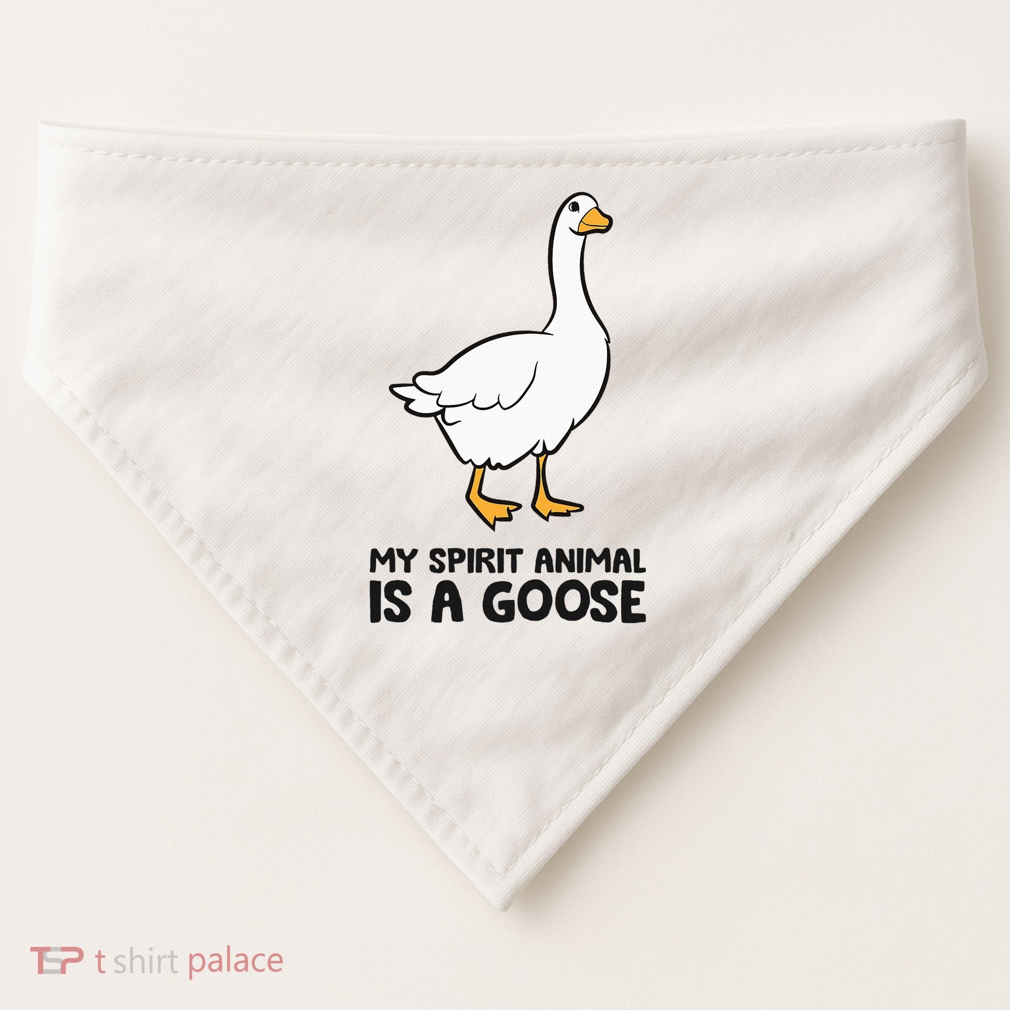My Spirit Animal Is A Goose USA-Made Doggie Bandana