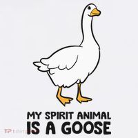 My Spirit Animal Is A Goose Long Sleeve Shirt thumb 2