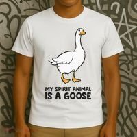 My Spirit Animal Is A Goose T-Shirt thumb 3