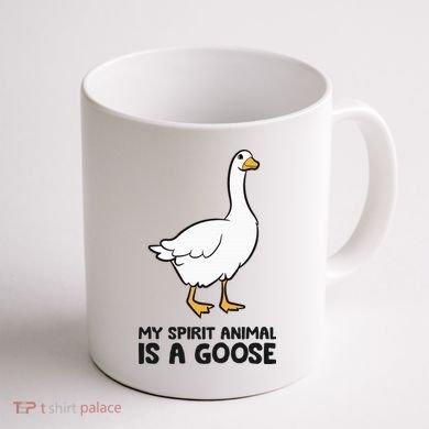 My Spirit Animal Is A Goose Coffee Mug back