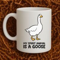 My Spirit Animal Is A Goose Coffee Mug thumb 2