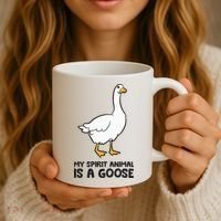 My Spirit Animal Is A Goose Coffee Mug thumb 3