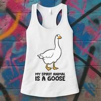 My Spirit Animal Is A Goose Women's Tank Top thumb 3
