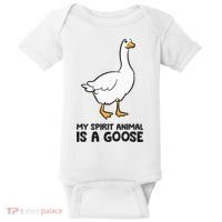 My Spirit Animal Is A Goose Baby Bodysuit thumb 0