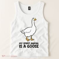 My Spirit Animal Is A Goose Tank Top thumb 2