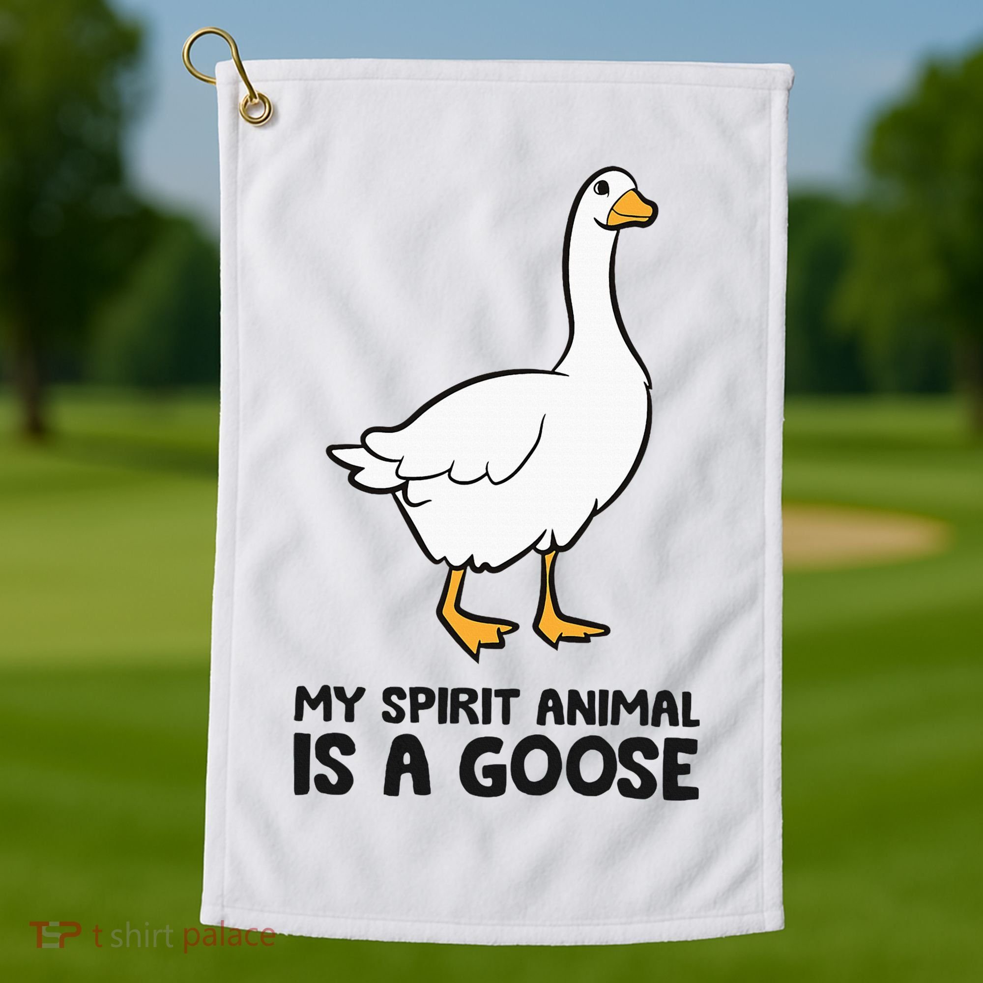 My Spirit Animal Is A Goose Golf Towel