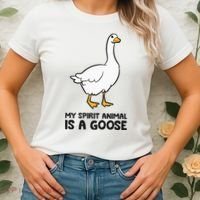 My Spirit Animal Is A Goose Women's T-Shirt thumb 2