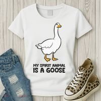My Spirit Animal Is A Goose Women's T-Shirt thumb 3