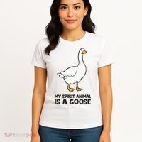 My Spirit Animal Is A Goose Women's T-Shirt thumb 4
