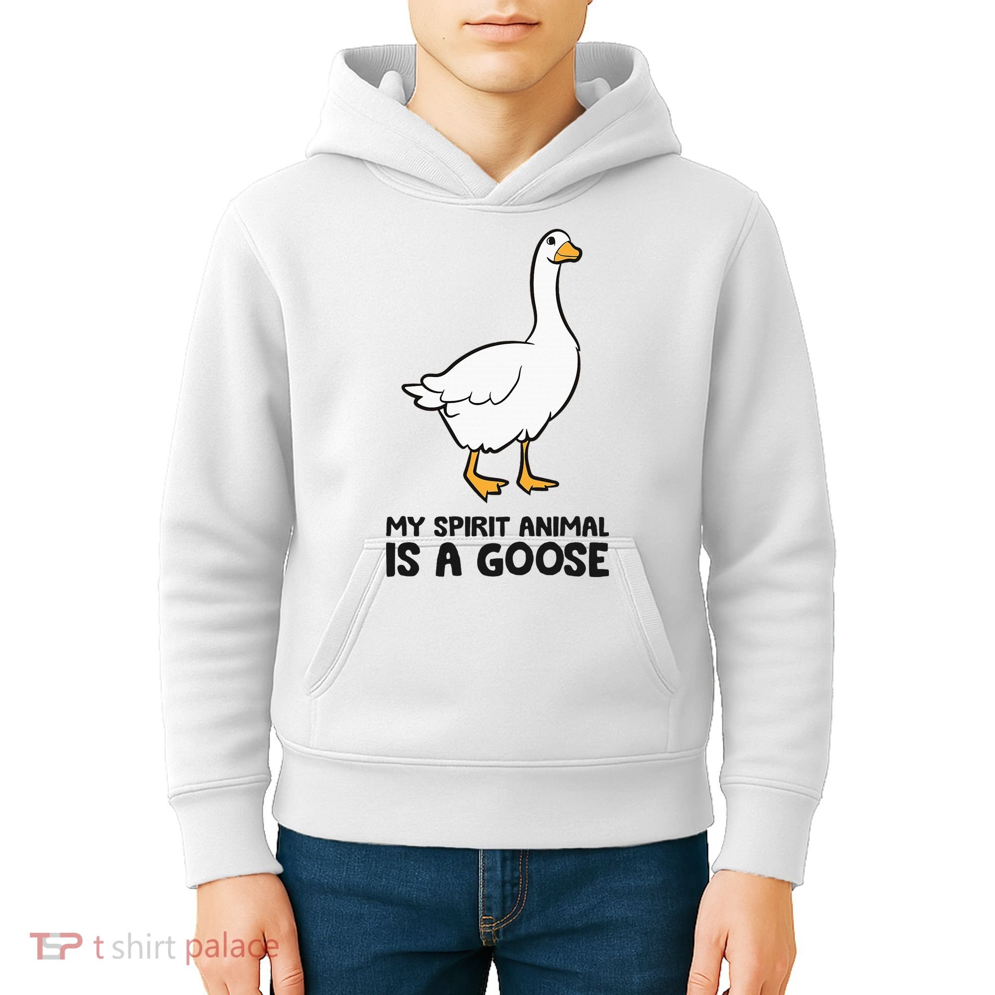 My Spirit Animal Is A Goose Kids Hoodie