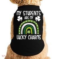 My Students Are My Lucky Charms Teacher St Patricks Day Doggie Tank thumb 0