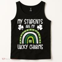 My Students Are My Lucky Charms Teacher St Patricks Day Tank Top thumb 2