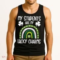 My Students Are My Lucky Charms Teacher St Patricks Day Tank Top thumb 3