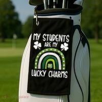 My Students Are My Lucky Charms Teacher St Patricks Day Golf Towel thumb 2