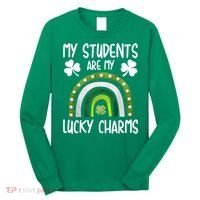 My Students Are My Lucky Charms Teacher St Patricks Day Long Sleeve Shirt thumb 0