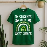 My Students Are My Lucky Charms Teacher St Patricks Day T-Shirt thumb 2