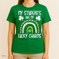 My Students Are My Lucky Charms Teacher St Patricks Day T-Shirt thumb 4