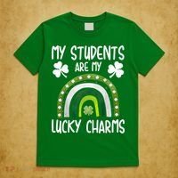My Students Are My Lucky Charms Teacher St Patricks Day T-Shirt thumb 5
