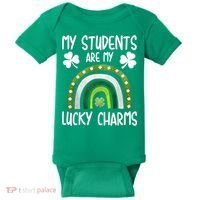 My Students Are My Lucky Charms Teacher St Patricks Day Baby Bodysuit thumb 0